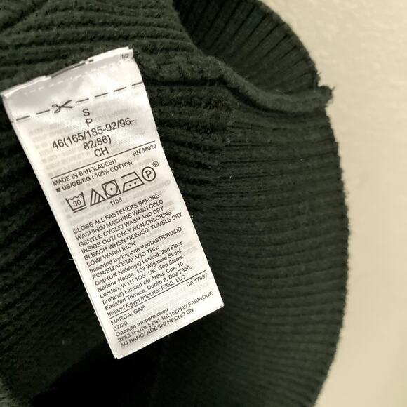 Gap Quarter Zip Mock Neck Knit Sweater - Forest Green - Small - Picture 6 of 9